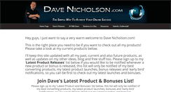 Desktop Screenshot of dave-nicholson.com